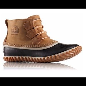 Sorel Out N’ About Leather Waterproof Duck Boots